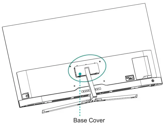 Hisense TV ES-A182404-1 - Install the Base Cover