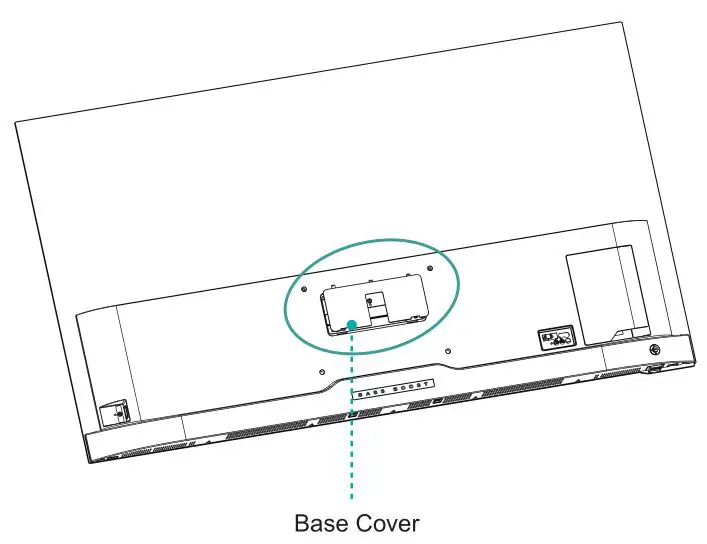 Hisense TV ES-A182404-1 - Lift Base Cover forcibly