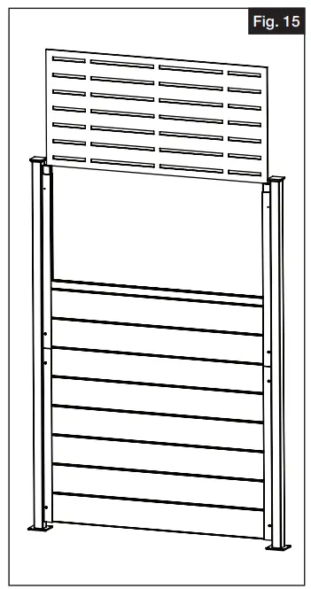Barrette OUTDOOR LIVING 2054590 Vinyl Panel for Decorative Screen Panel Insert - panel by sliding