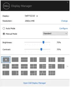 Quick Settings Dialog Interface