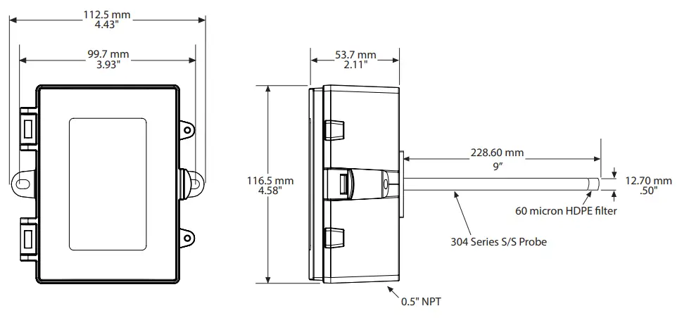 GREYSTONE DWDT Series Duct Dewpoint Transmitter - fig 2