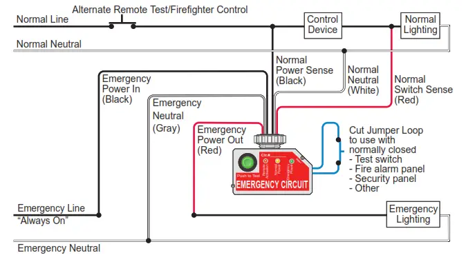 legrand ELCU-200 Wattstopper Emergency Lighting Control Unit - switch