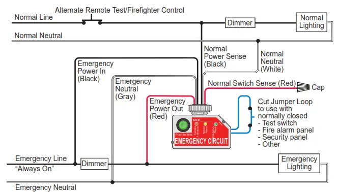 legrand ELCU-200 Wattstopper Emergency Lighting Control Unit - switch1