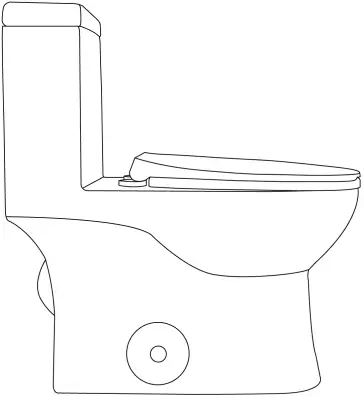 MOHOME Bring Beauty Home One Piece Toilet