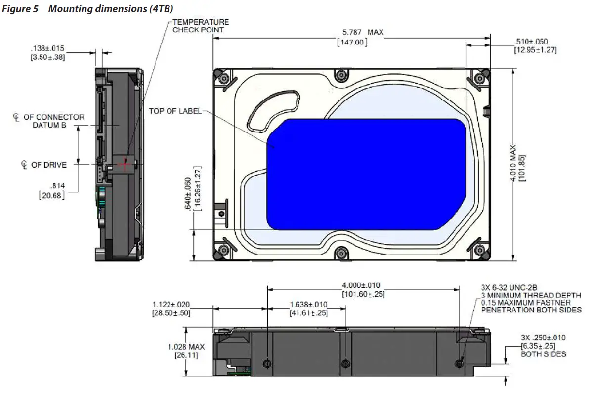 SEAGATE ST8000VN0022 Iron Wolf 8 Hard Drive 5