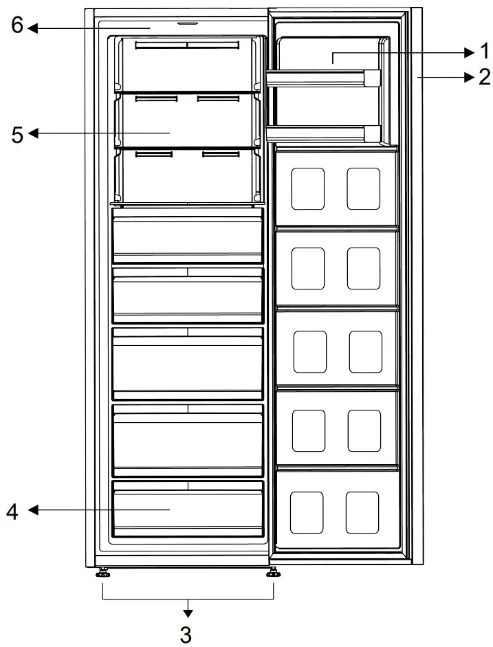 beko B3RFNE314W Freezer - Your Freezer