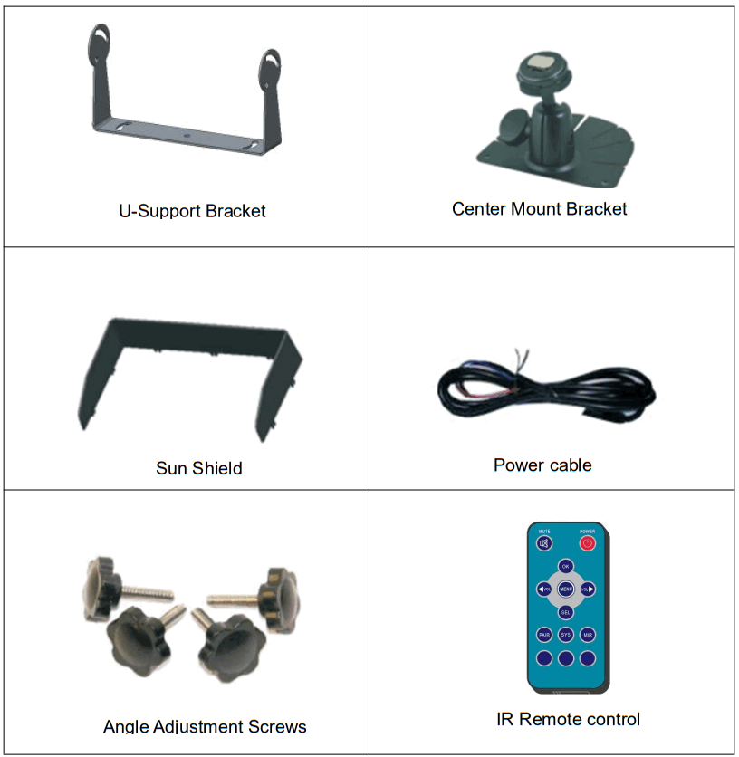 STONKAM 24G 1080P Digital Wireless Monitor - Accessories