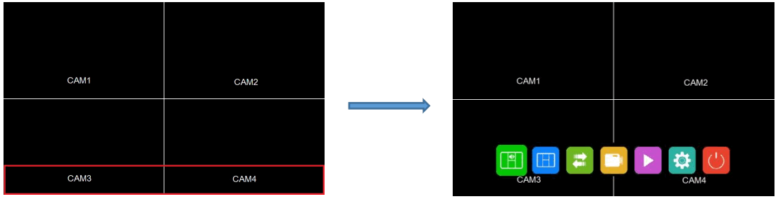 STONKAM 24G 1080P Digital Wireless Monitor - Preview Interface