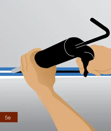 greencore 139 Paintable Deep Beaded White - caulk is used