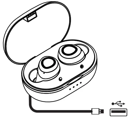 Tranya T3 True Wireless Earbuds -charging