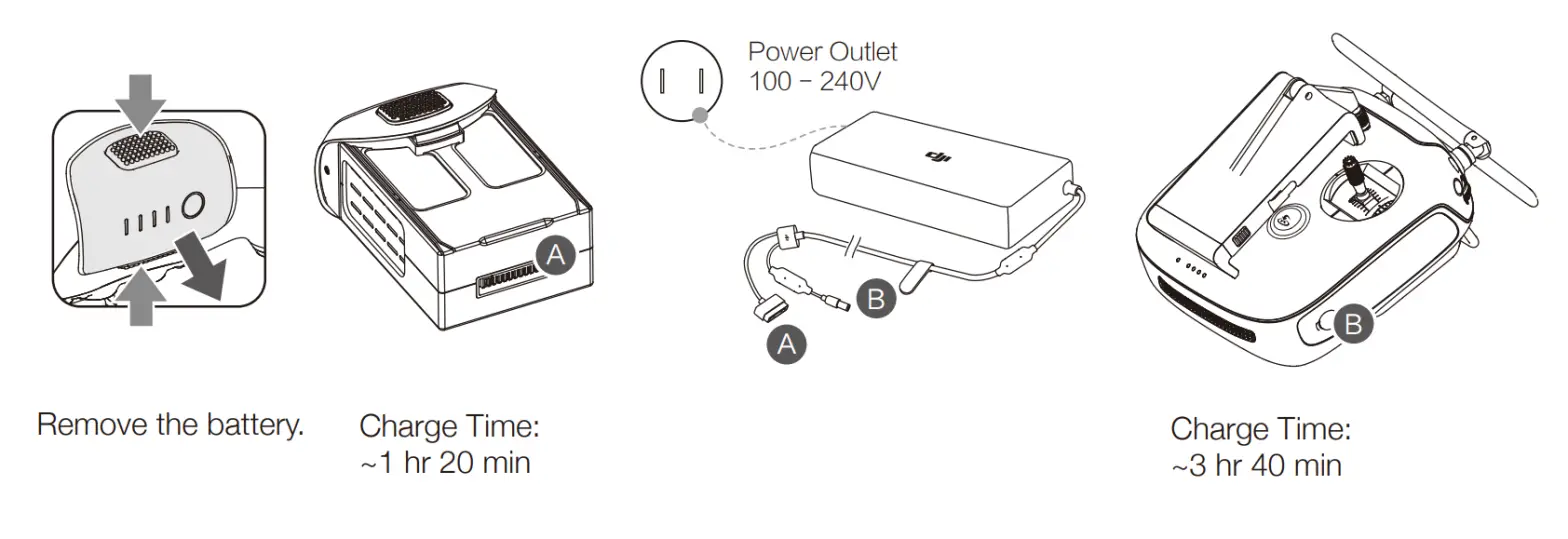 dji Phantom 4 Pro V2.0 Drone Quadcopter - battery