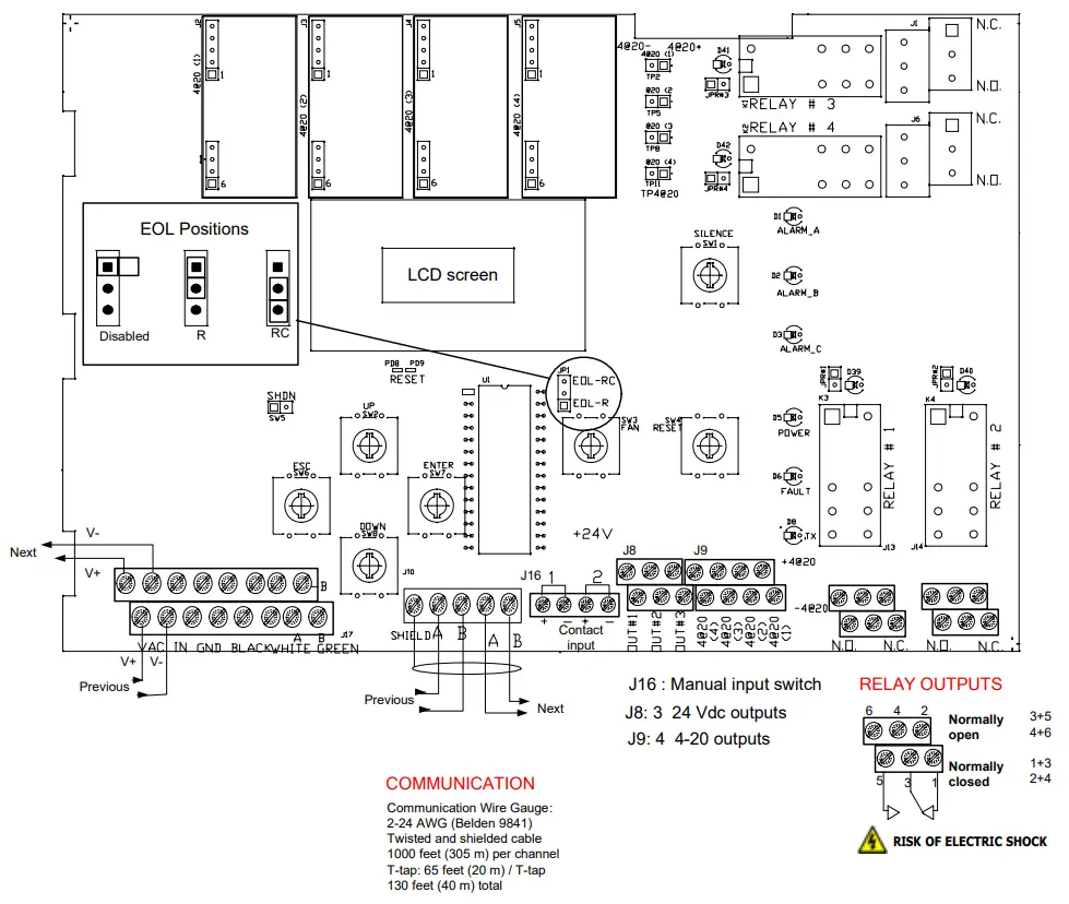 Honeywell 301EMRP Remote Panel with Horn-- Wiring