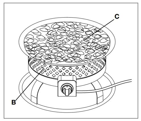bond PGF5820-2 Aurora Steel Gas Firebowl - ASSEMBLY5