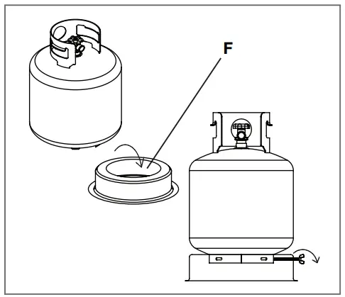 bond PGF5820-2 Aurora Steel Gas Firebowl - ASSEMBLY8