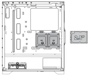 AZZA HIVE 450 Mid Tower Gaming Case - Installation2