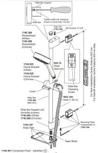 KOHLER Mira Sport Shower Fittings L16J - Do not overtighten the screws