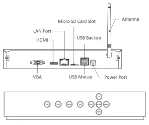 ZOSI C302 8 Inch 1080P Wireless Security System - galiry specs