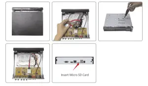 ZOSI C302 8 Inch 1080P Wireless Security System - hard drive