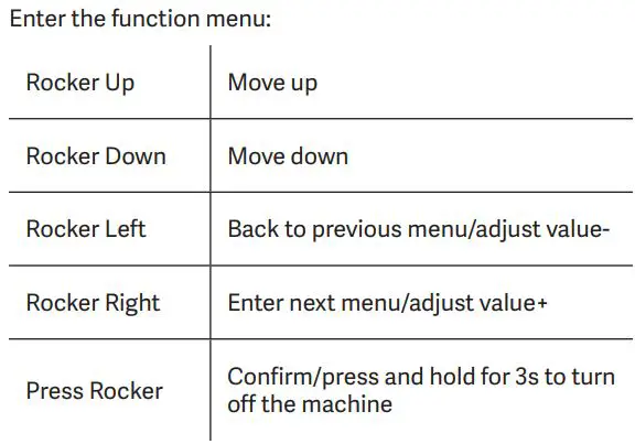 NEWSKILL Icarus IC27F2 RGB 27 Inch Full HD Curved Monitor User Manual - Enter the function menu