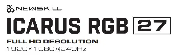 NEWSKILL Icarus IC27F2 RGB 27 Inch Full HD Curved Monitor User Manual - Icarus RGB