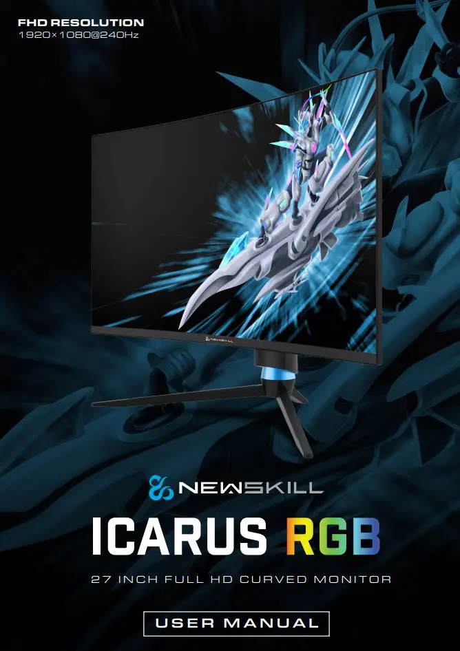 NEWSKILL Icarus IC27F2 RGB 27 Inch Full HD Curved Monitor User Manual