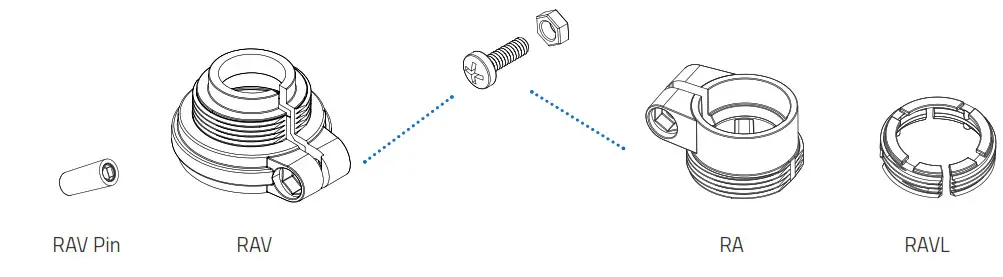 EUROTRONIC GENIUS BLE100 Wireless Thermostat - ADAPTERS