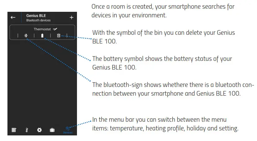 EUROTRONIC GENIUS BLE100 Wireless Thermostat - DEVICES