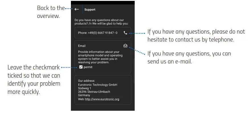 EUROTRONIC GENIUS BLE100 Wireless Thermostat - SUPPORT