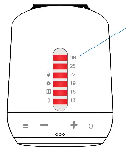 EUROTRONIC GENIUS BLE100 Wireless Thermostat - TEMPERATURE SETTING
