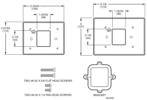 Honeywell Home THP2400A1027 Cover Plate Assembly - fig