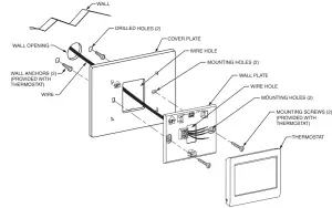 Honeywell Home THP2400A1027 Cover Plate Assembly - fig1