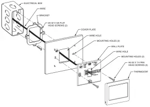 Honeywell Home THP2400A1027 Cover Plate Assembly - fig2