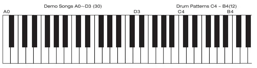 NUX NPK-10 Portable Digital Piano User Manual - Play Stop button + Keys