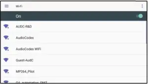 Enabling or Disabling Wi-Fi