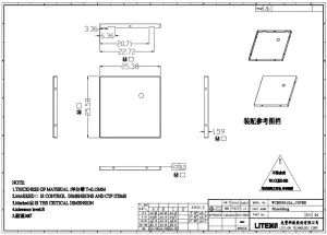LITE ON WCBN3515A Wireless LAN Module - MECHANICAL ik