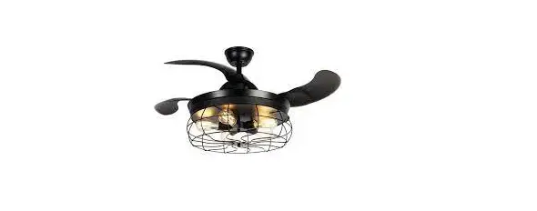 Qazqa 102712 Gaiola Fan Black With Remote Control Instruction Manual Qazqa 102712 Gaiola Fan Black With Remote Control Instruction Manual