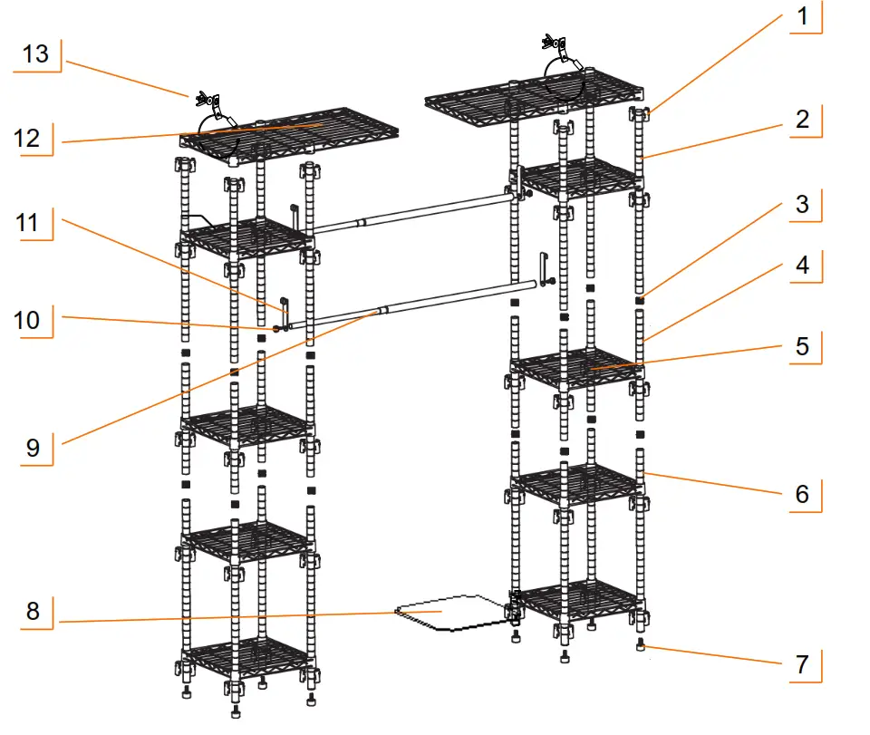 TBFPBR-2701 TRINITY EXPANDABLE CLOSET - Bronze Color
