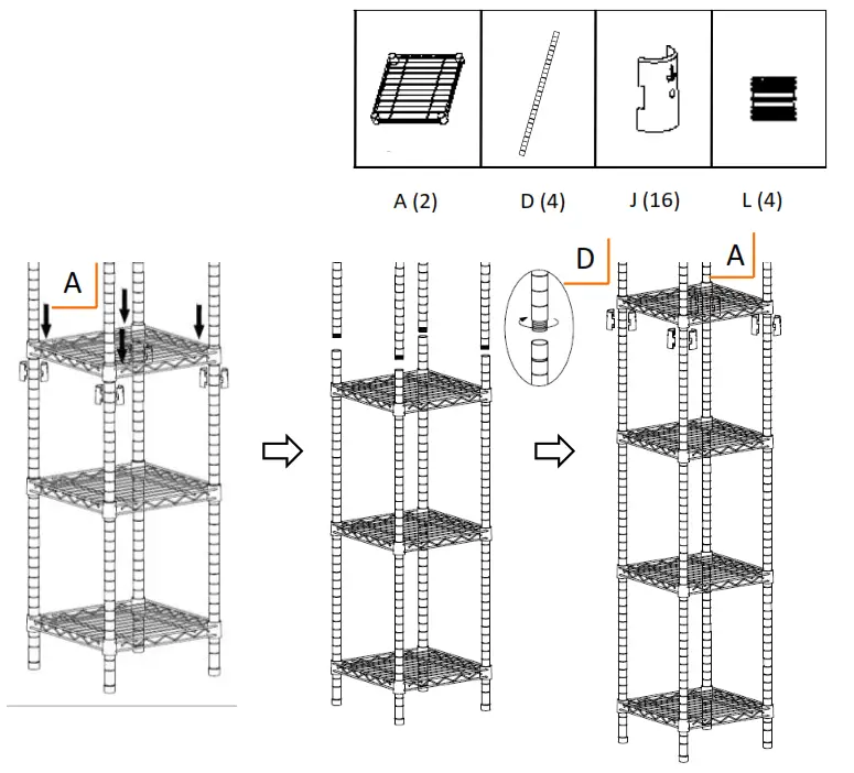 TBFPBR-2701 TRINITY EXPANDABLE CLOSET - STEP 5