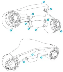 insportline 281021004 Underwater Scooter with Accessories Jobe Seascooter - PRODUCT DESCRIPTION
