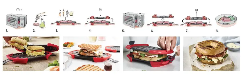 Lekue B07WD45PCV Microwave Grill fig 3