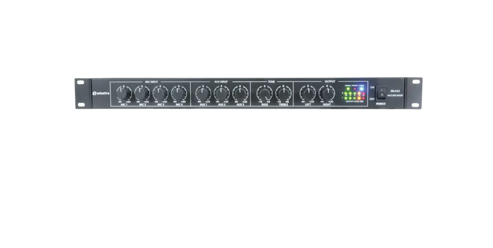 Adastra Ml432 1u Rack Mic User Manual
