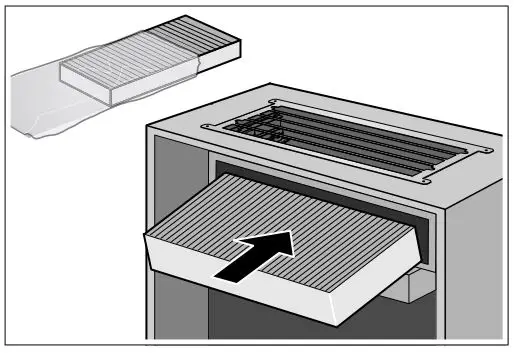 NEFF Extractor hood - Fitting the activated charcoal filter (only in