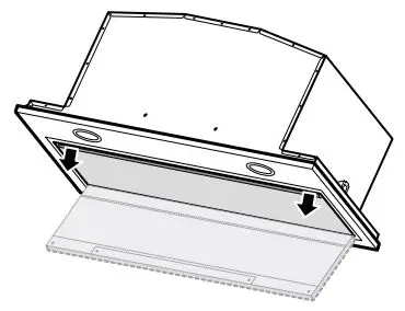 NEFF Extractor hood - Removing metal grease filter 1