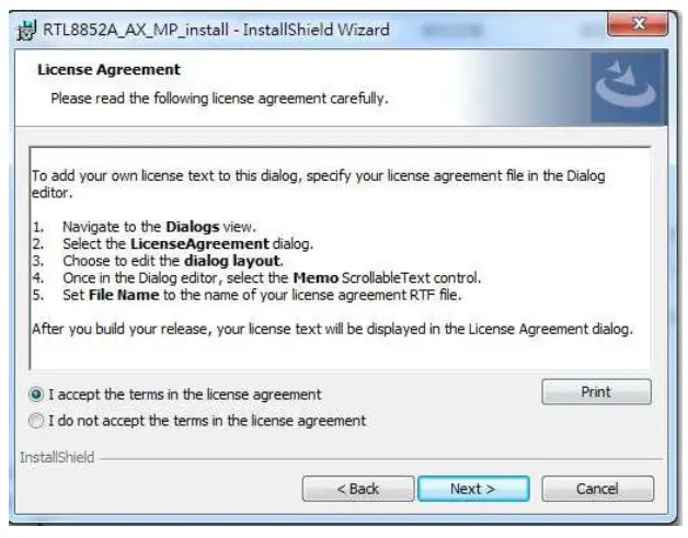 REALTEK RTL8852BE 11ax Combo Module- Next