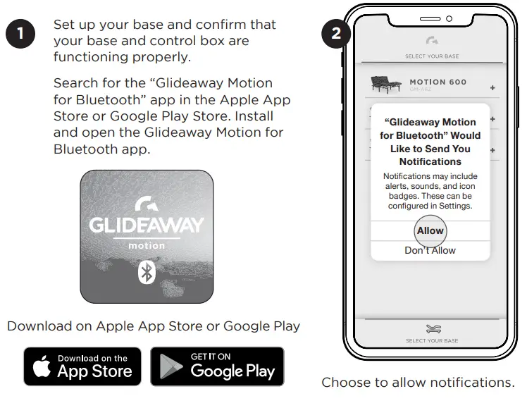GLIDEAWAY Bluetooth Module User Guide - GLIDEAWAY MOTION FOR BLUETOOTH APP