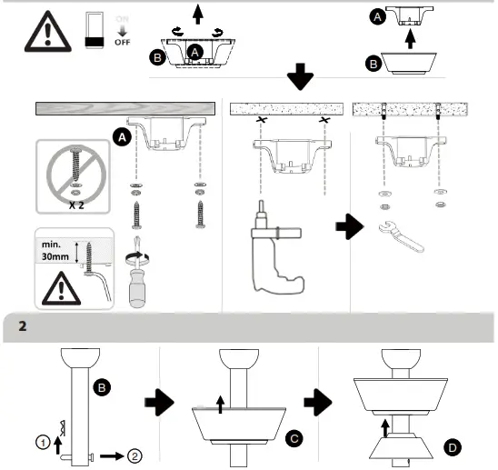EGLO 35088 Bondi 1 Ceiling Fan - FIG 1