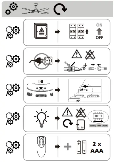 EGLO 35088 Bondi 1 Ceiling Fan - FIG 15