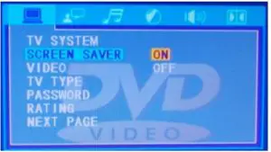 DVD SETUP MENU