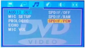 DVD SETUP MENU