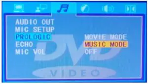DVD SETUP MENU